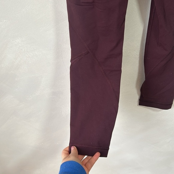 Lululemon High Times leggings Wrap Mesh in Bordeaux Drama size 4 - Picture 9 of 11